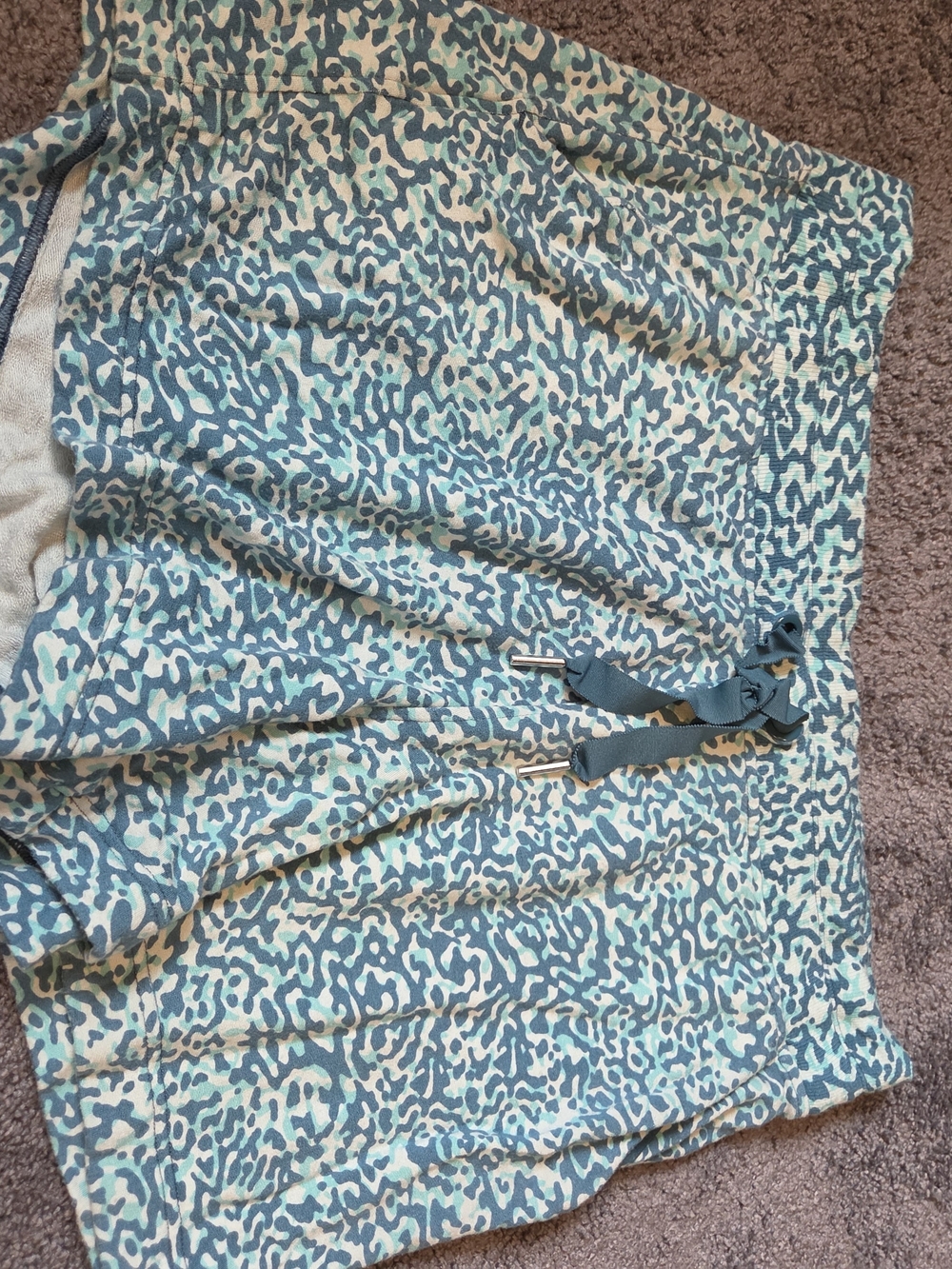 Athleta Teal and Aqua Print Shorts